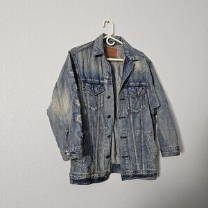 Zara Blue Denim Jacket Sz S